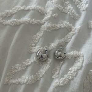 Elegant Silver Hoop Earrings